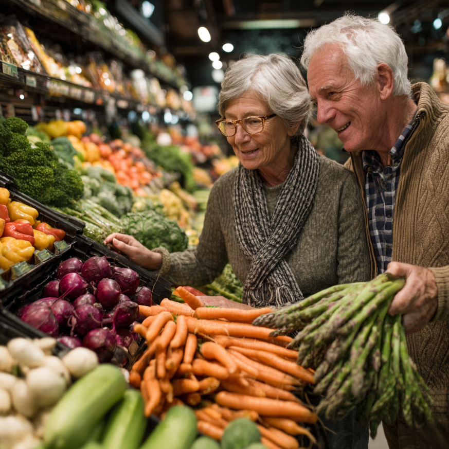 Seniorii noștri mulțumiți savurând mese sănătoase